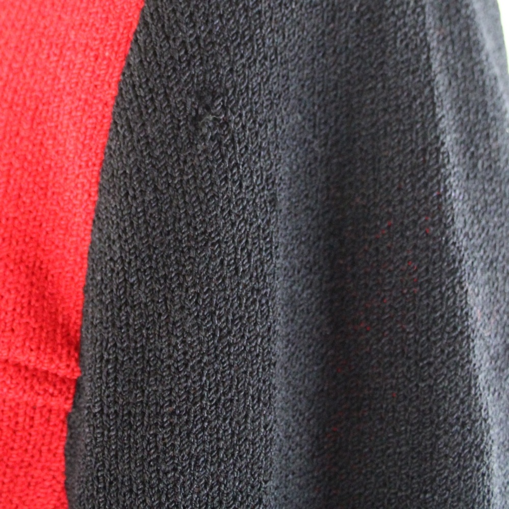 St. John Collection Santana Knit Red Black Zip-Up Front Jacket P Petite - Picture 5 of 8